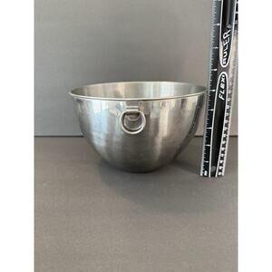 Revere Ware 8” Stainless Steel Mixing Bowl Korea Vintage D-Ring Handle
